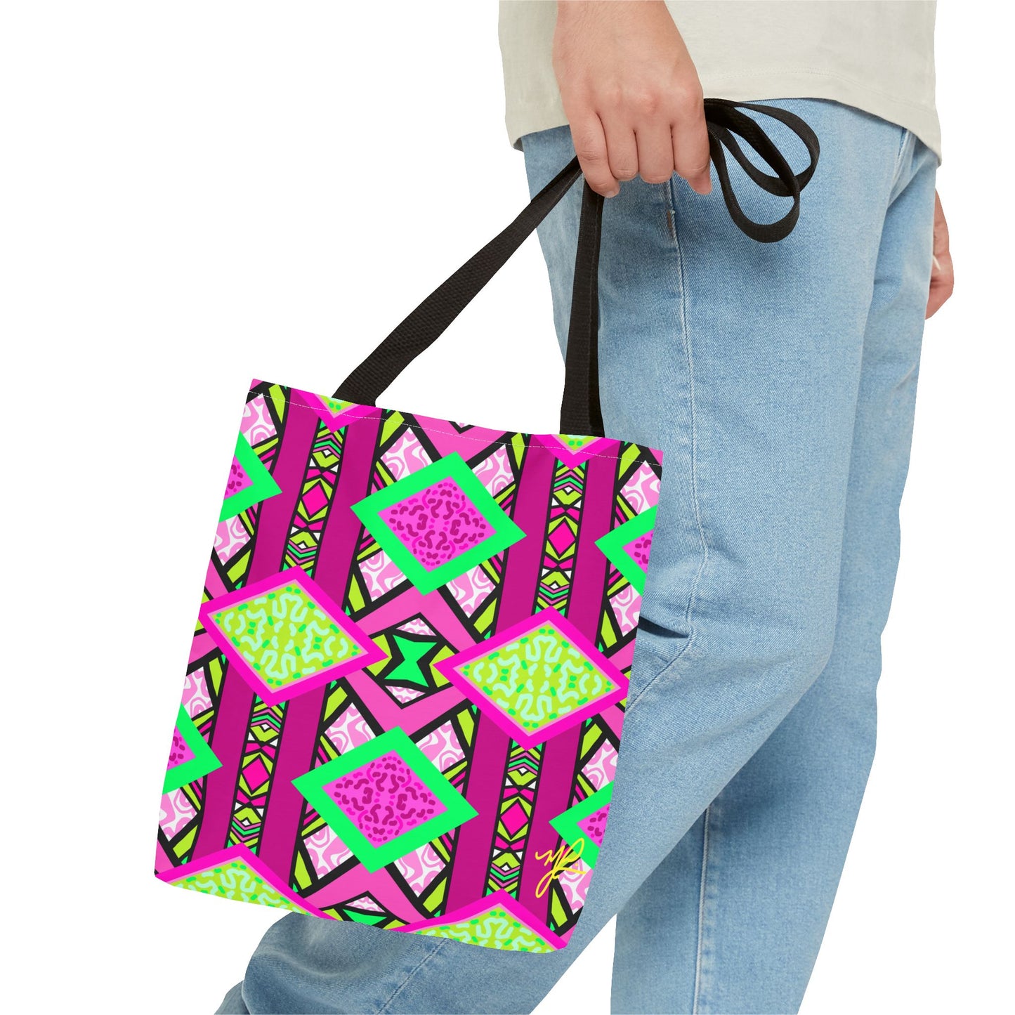 R-ALI (Pink Pow  Design)- Tote Bag (NEW)