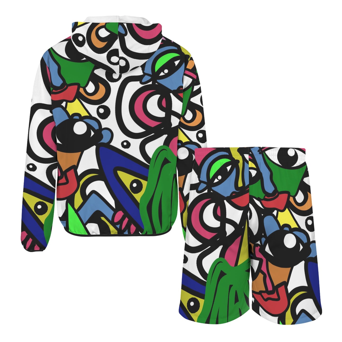ATL Global Groove Men’s Lightweight Sun Hoodie & Shorts Set