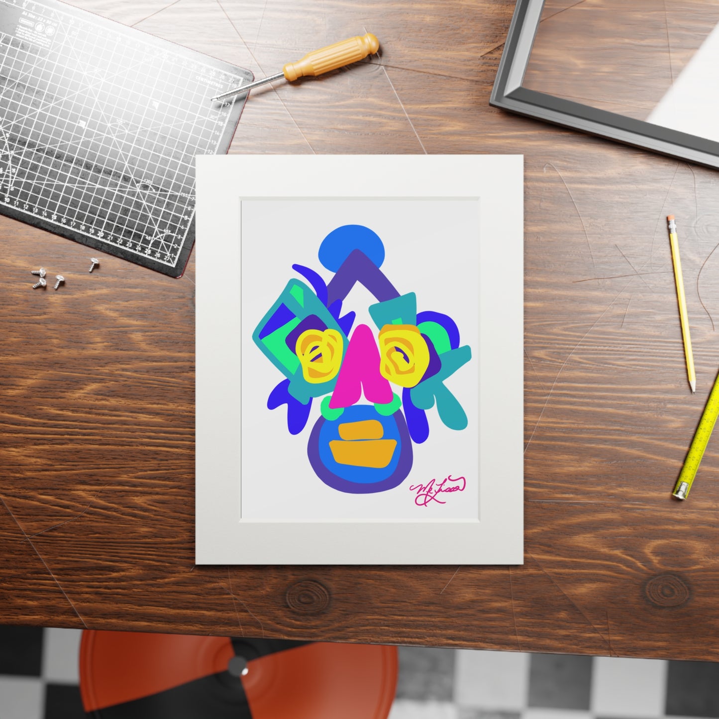 Junkanoo Jefe (Tropical)- Fine Art Prints (Passepartout Paper Frame)