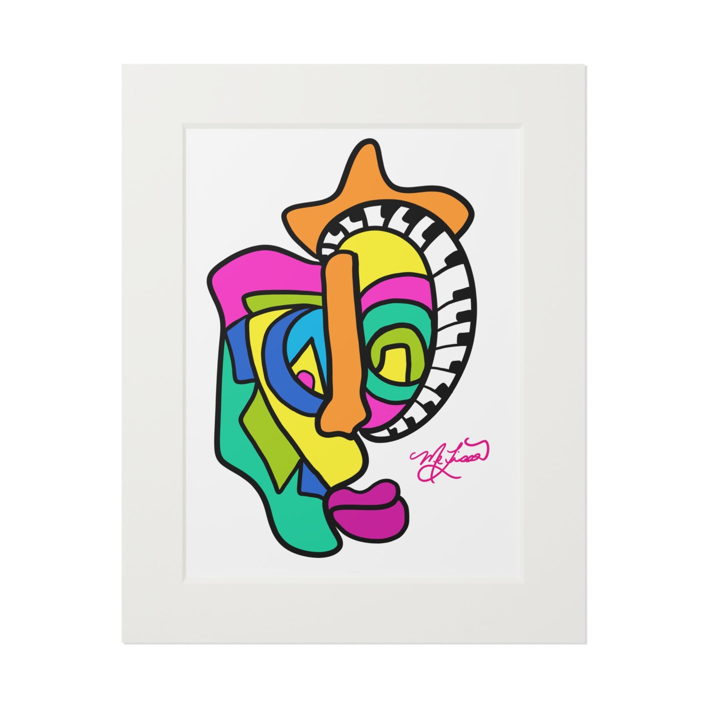 Sekou- Fine Art Prints (Passepartout Paper Frame)