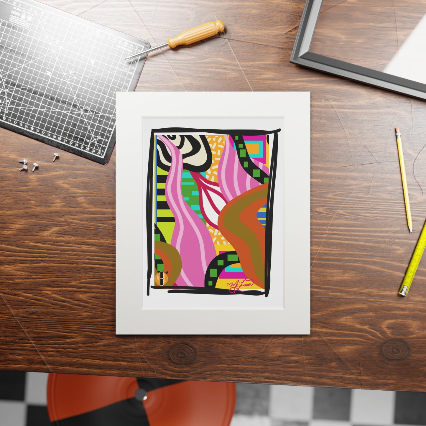 Lenani- Fine Art Prints (Passepartout Paper Frame)