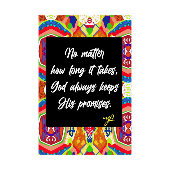 "No Matter How Long" (ORG) - Premium Matte Vertical Poster