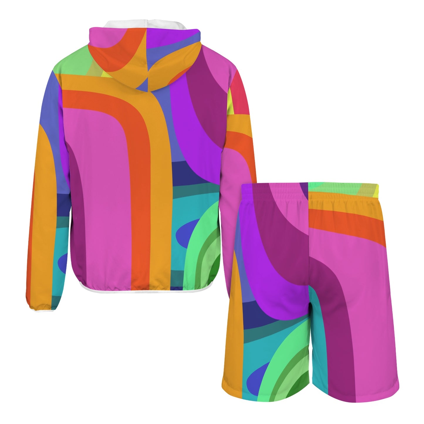 ATL Varsity Wave Men’s Lightweight Sun Hoodie & Shorts Set