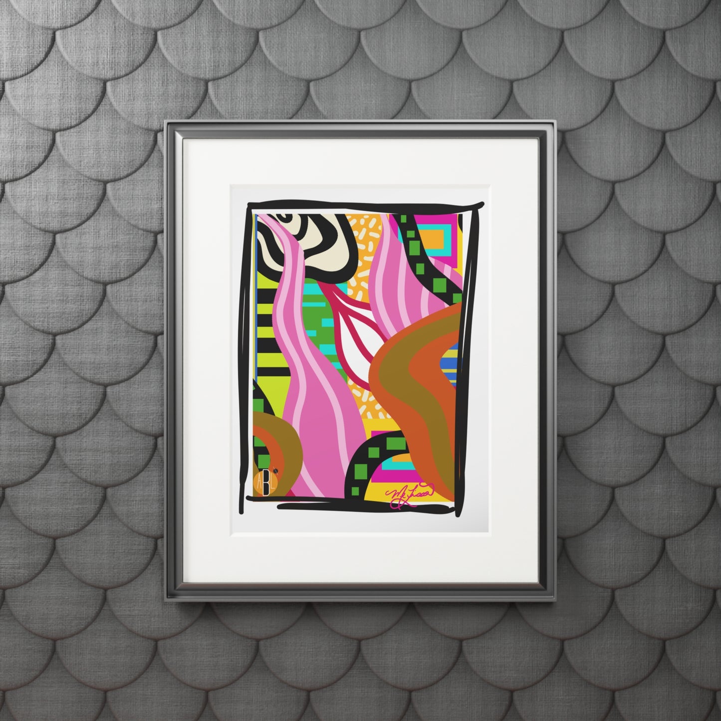 Lenani- Fine Art Prints (Passepartout Paper Frame)