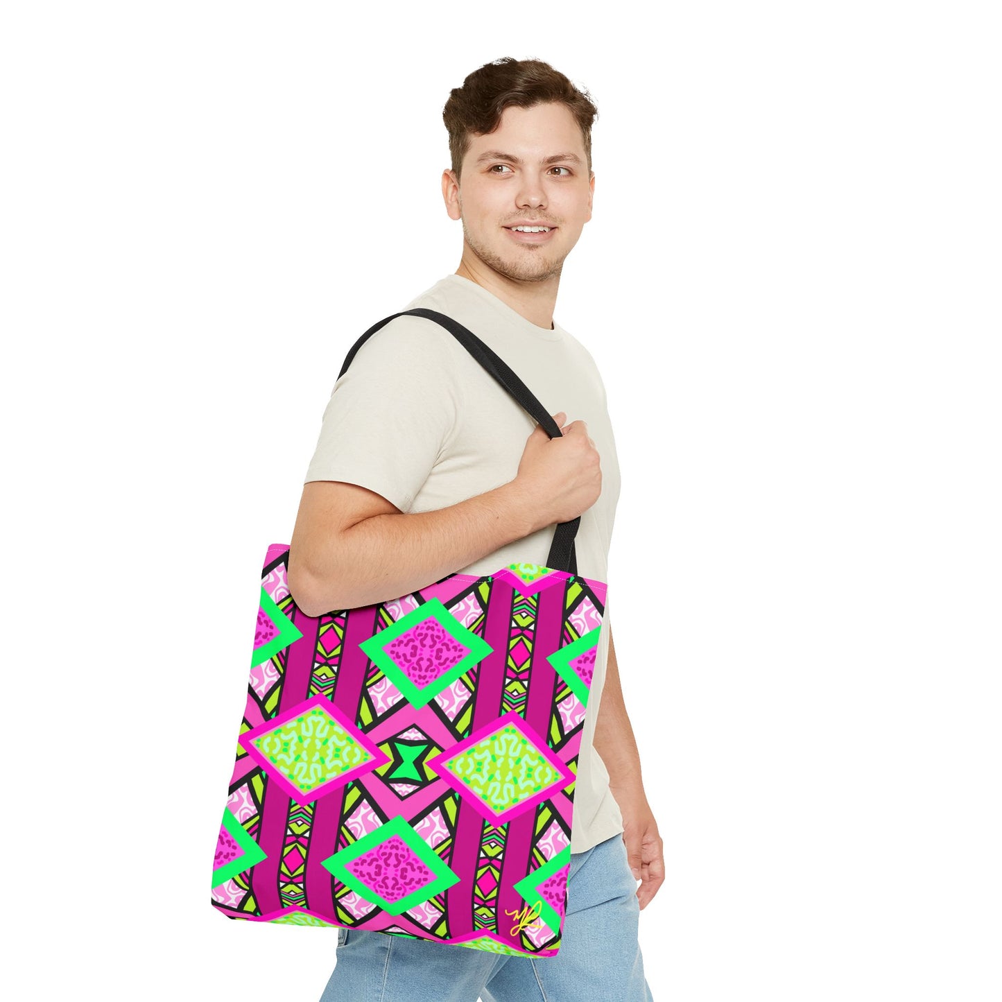 R-ALI (Pink Pow  Design)- Tote Bag (NEW)