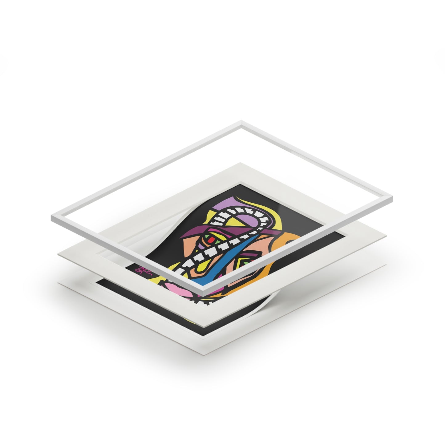 Jazzman (Black)- Fine Art Prints (Passepartout Paper Frame)