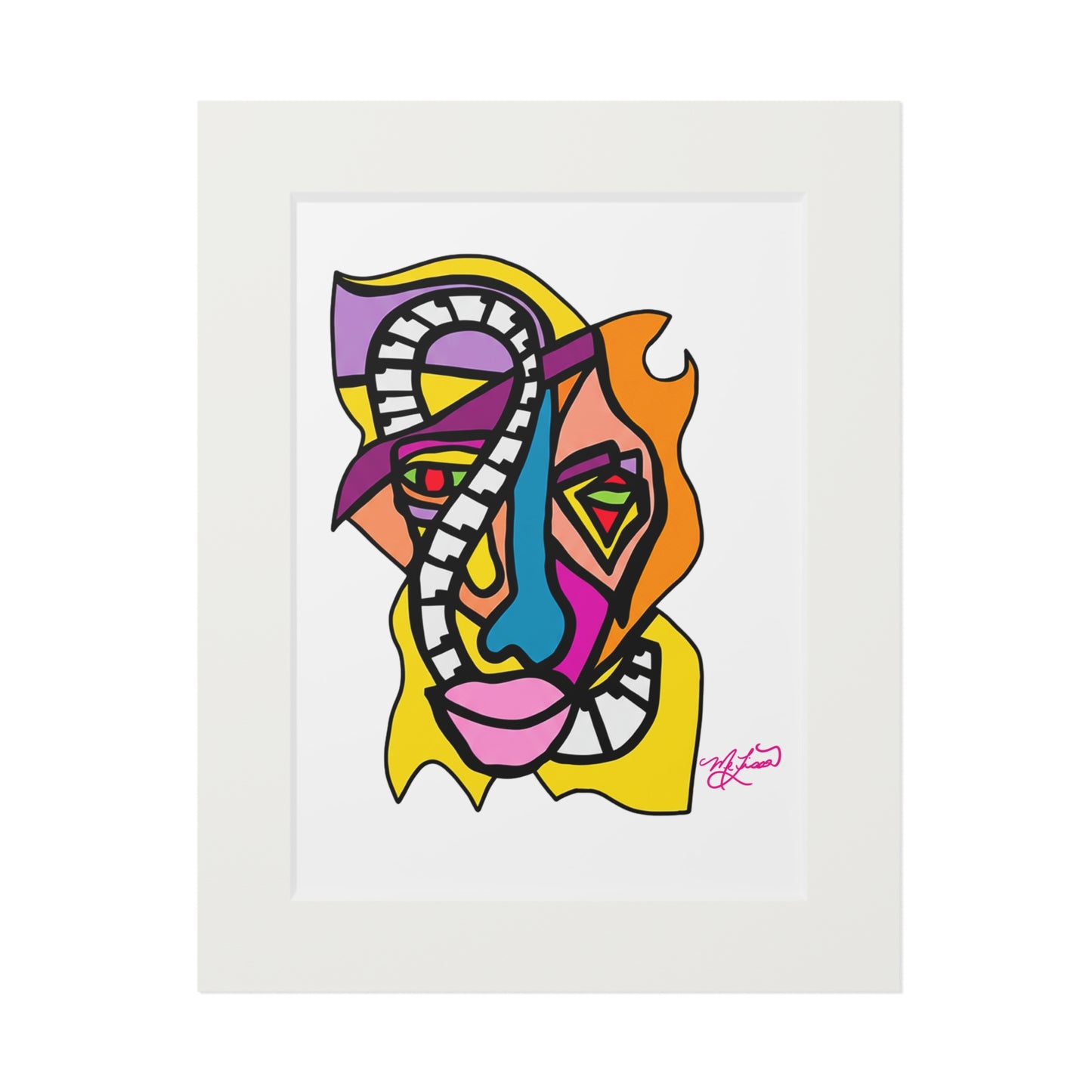 Jazzman- Fine Art Prints (Passepartout Paper Frame)