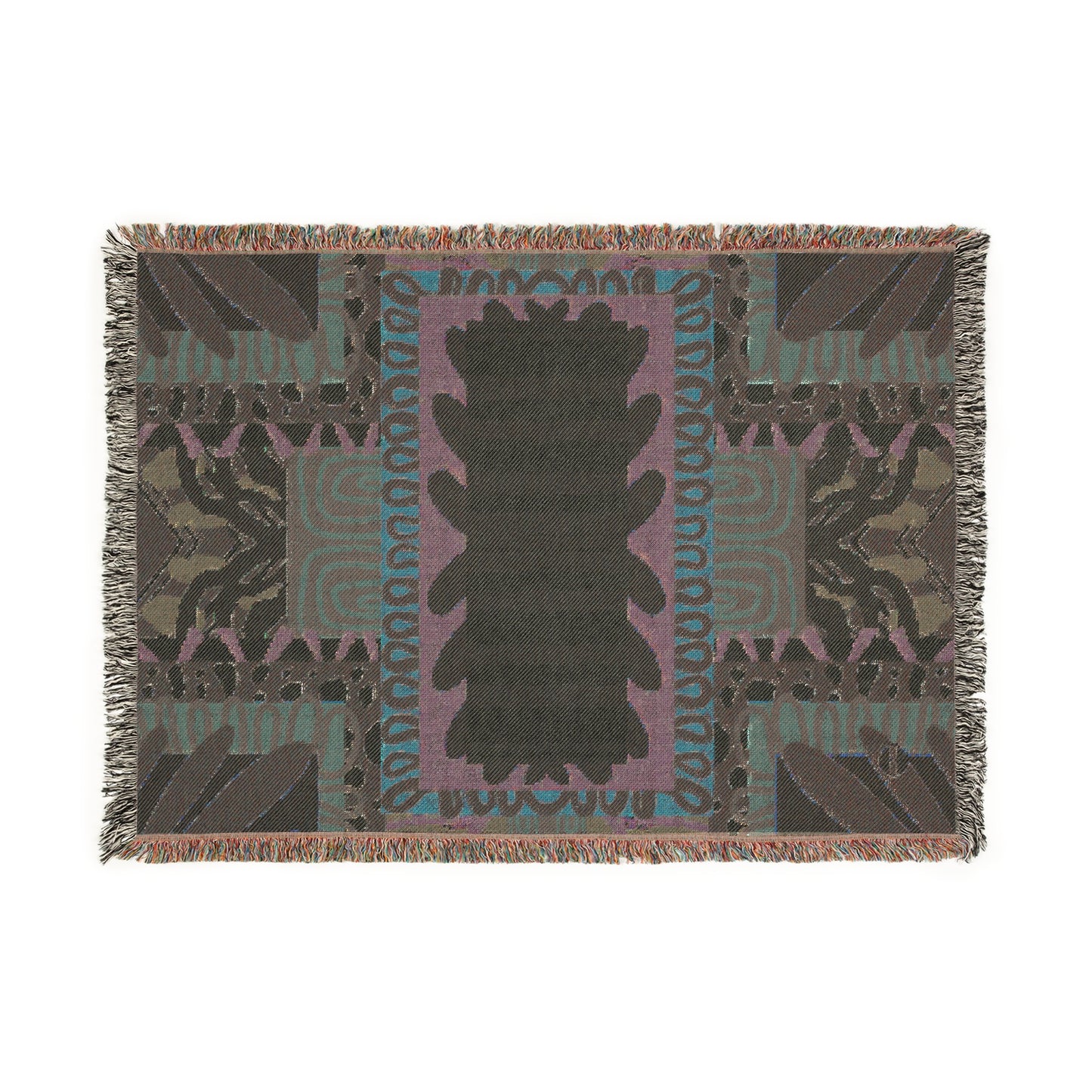 Abeille Creations - Adinkra Design Woven Blanket