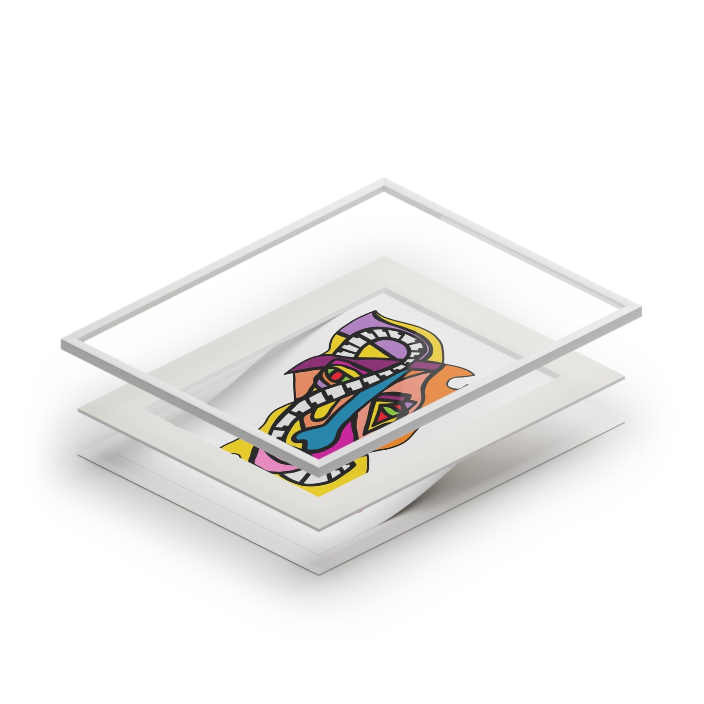 Jazzman- Fine Art Prints (Passepartout Paper Frame)