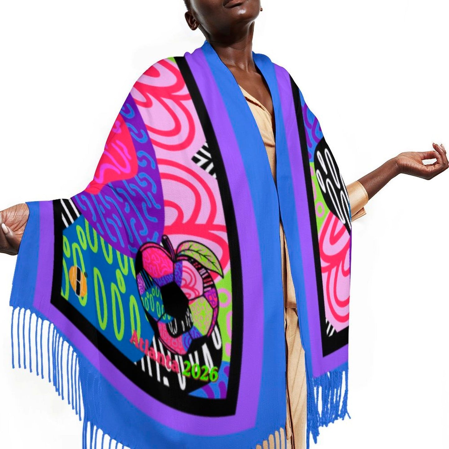 ATL Ponce Pop Tassel Scarf