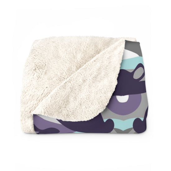 Load image into Gallery viewer, Purple Lava - Sherpa Fleece Blanket (ERG BHM Special Collection)
