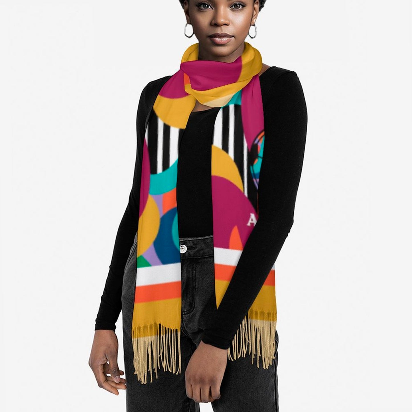ATL Peachwave Tassel Scarf