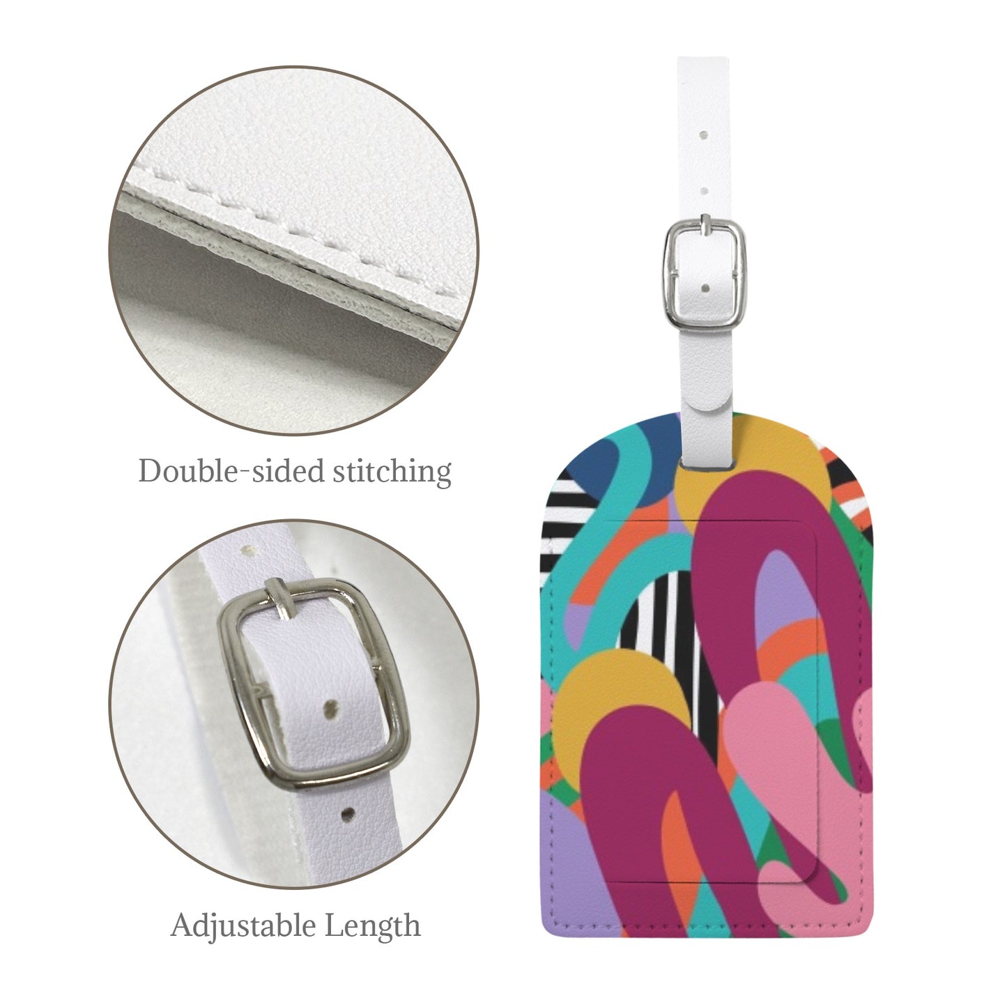 ATL Peachwave Leather Luggage Tag (One Per Order)