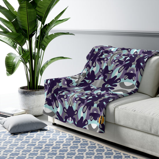 Load image into Gallery viewer, Purple Lava - Sherpa Fleece Blanket (ERG BHM Special Collection)