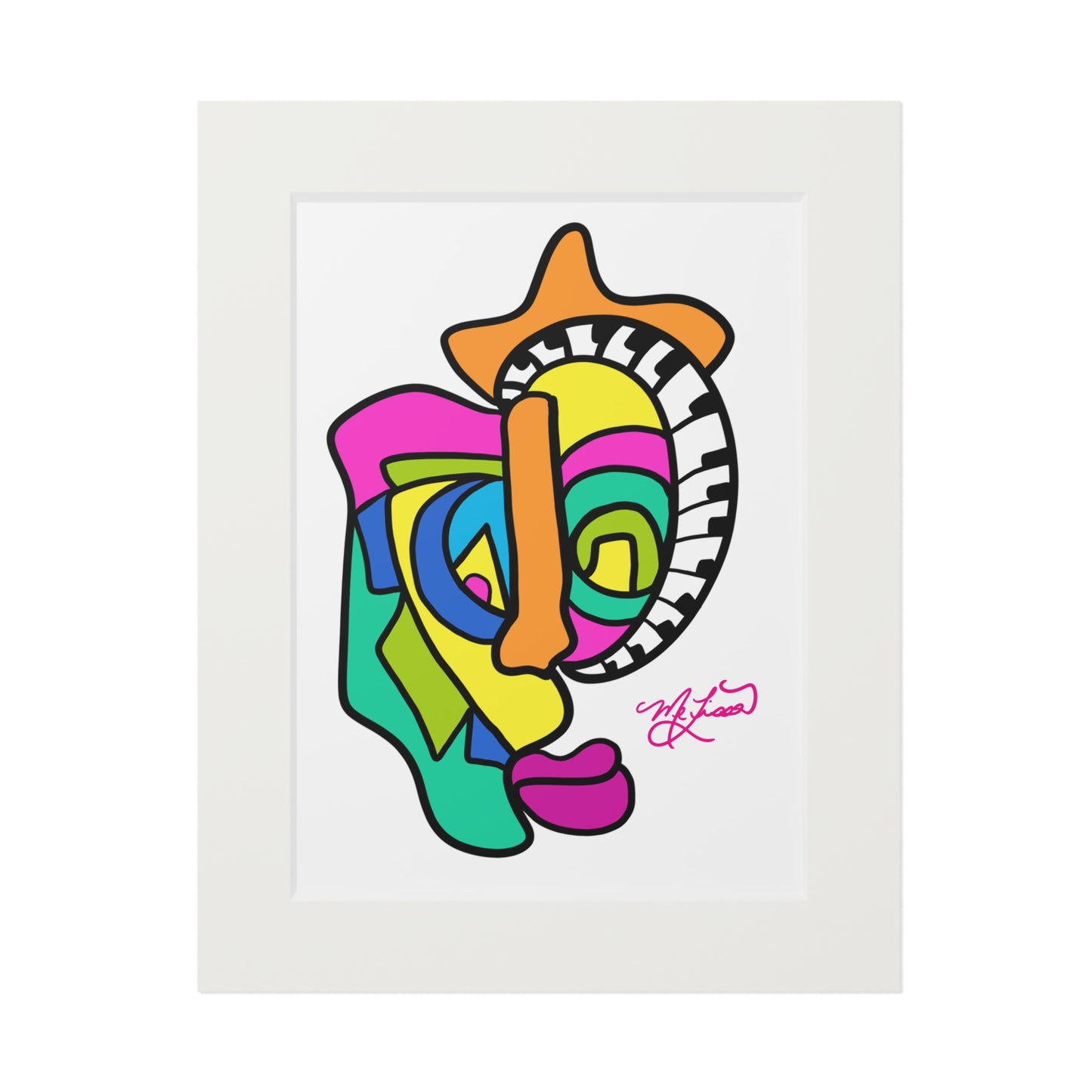 Sekou- Fine Art Prints (Passepartout Paper Frame)