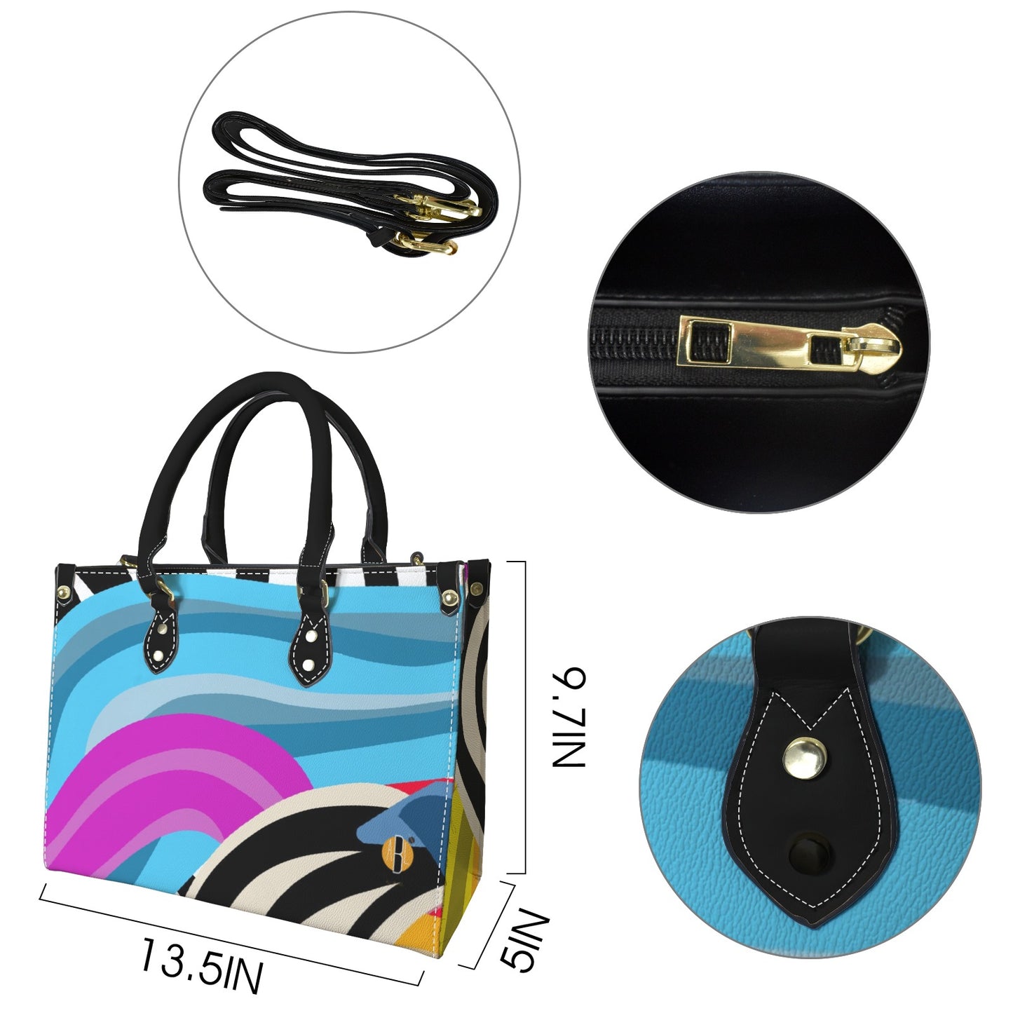 Samaki Design-  Tote Handbag (PU Leather)