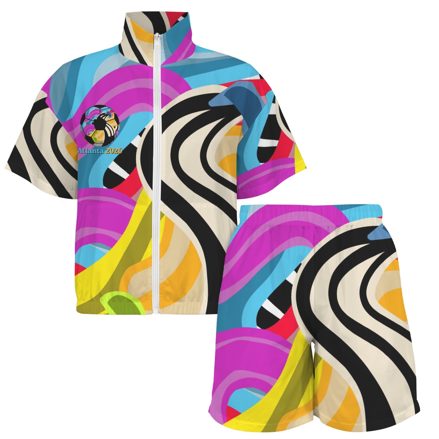 ATL Midtown Motion Women’s Windbreaker Short Set