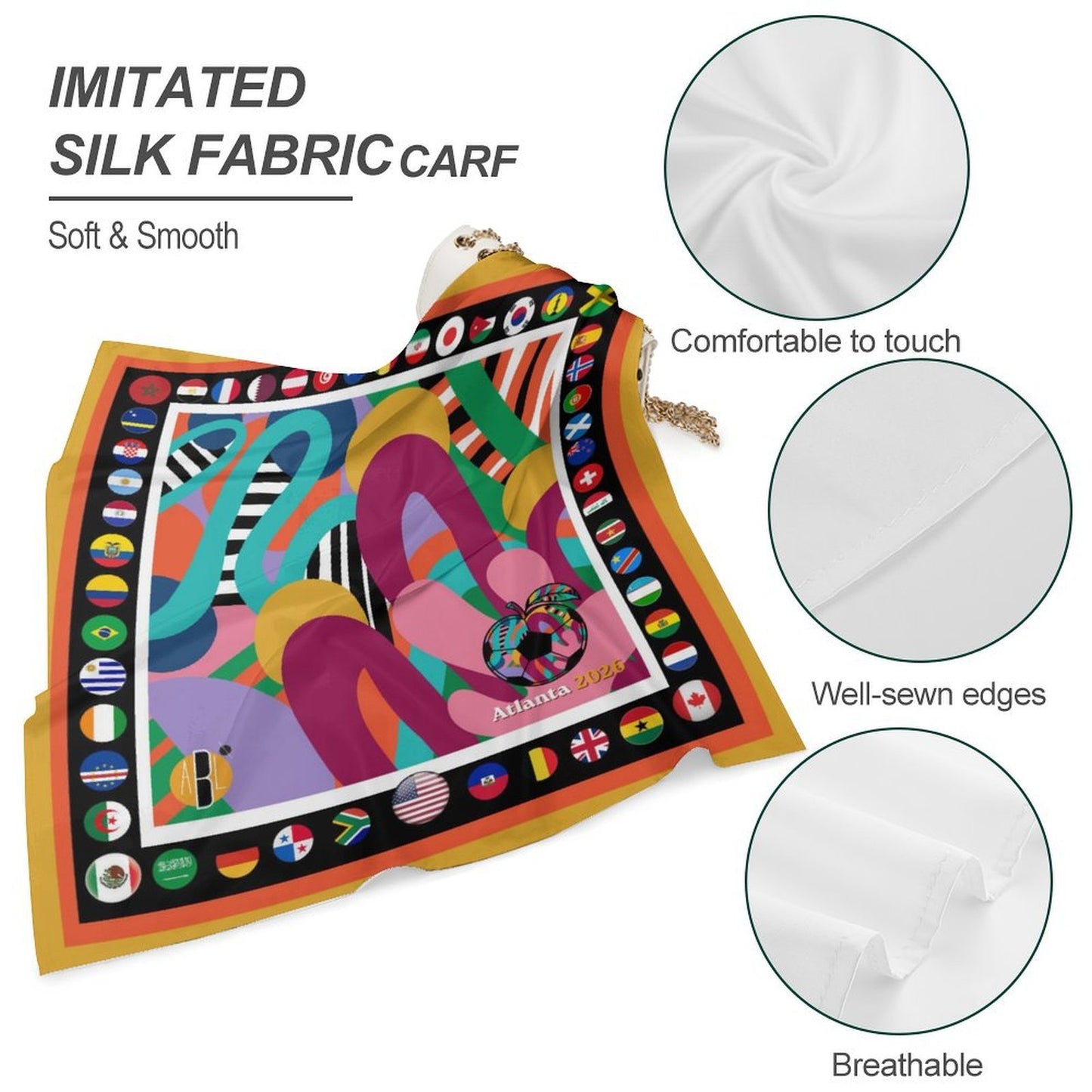 ATL Peachwave Satin Scarf