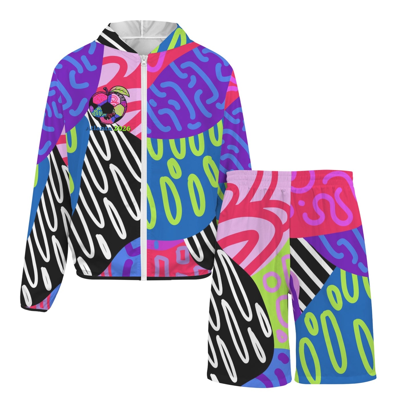 ATL Ponce Pop Men’s Lightweight Sun Hoodie & Shorts Set