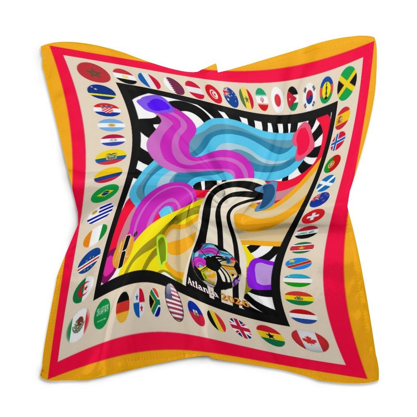 ATL Midtown Motion Satin Scarf