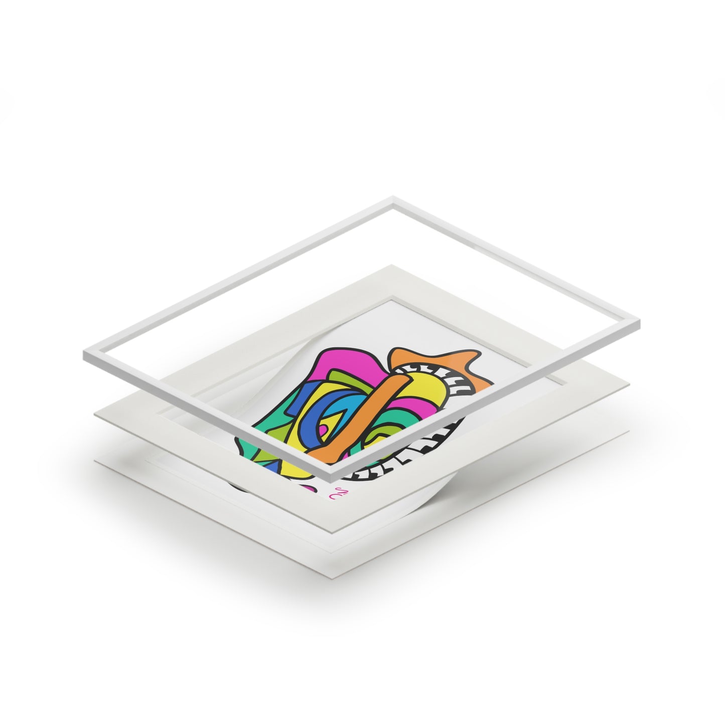 Sekou- Fine Art Prints (Passepartout Paper Frame)