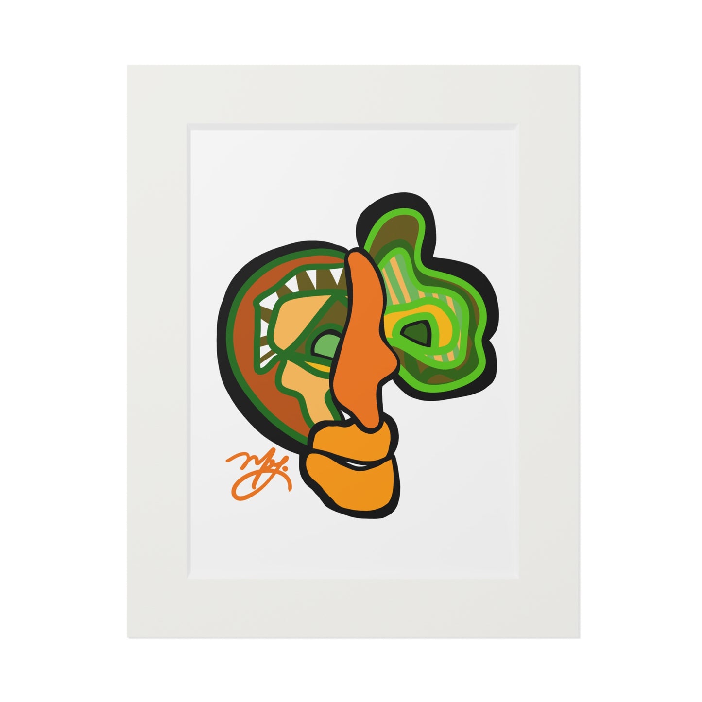 Orenthal- Fine Art Prints (Passepartout Paper Frame)