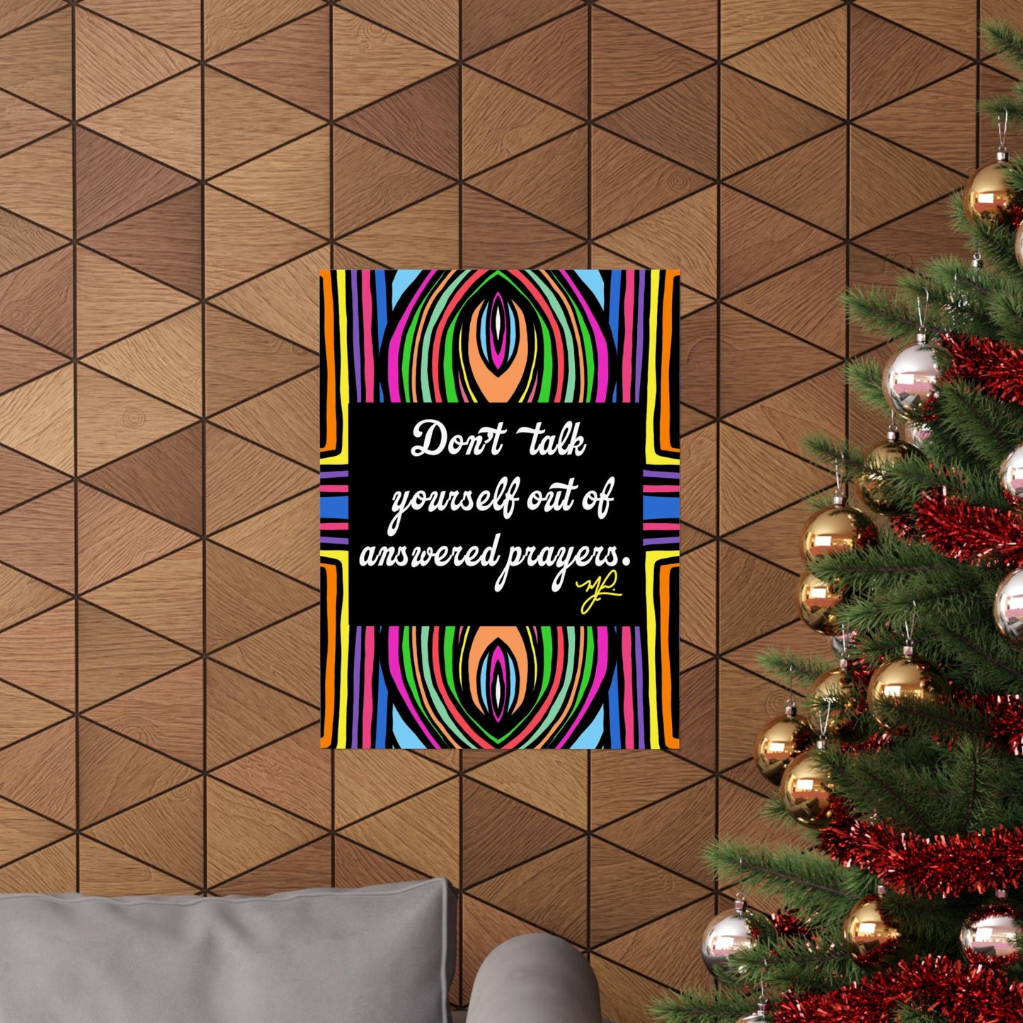 "Don't Talk Yourself" (SWL) - Premium Matte Vertical Poster