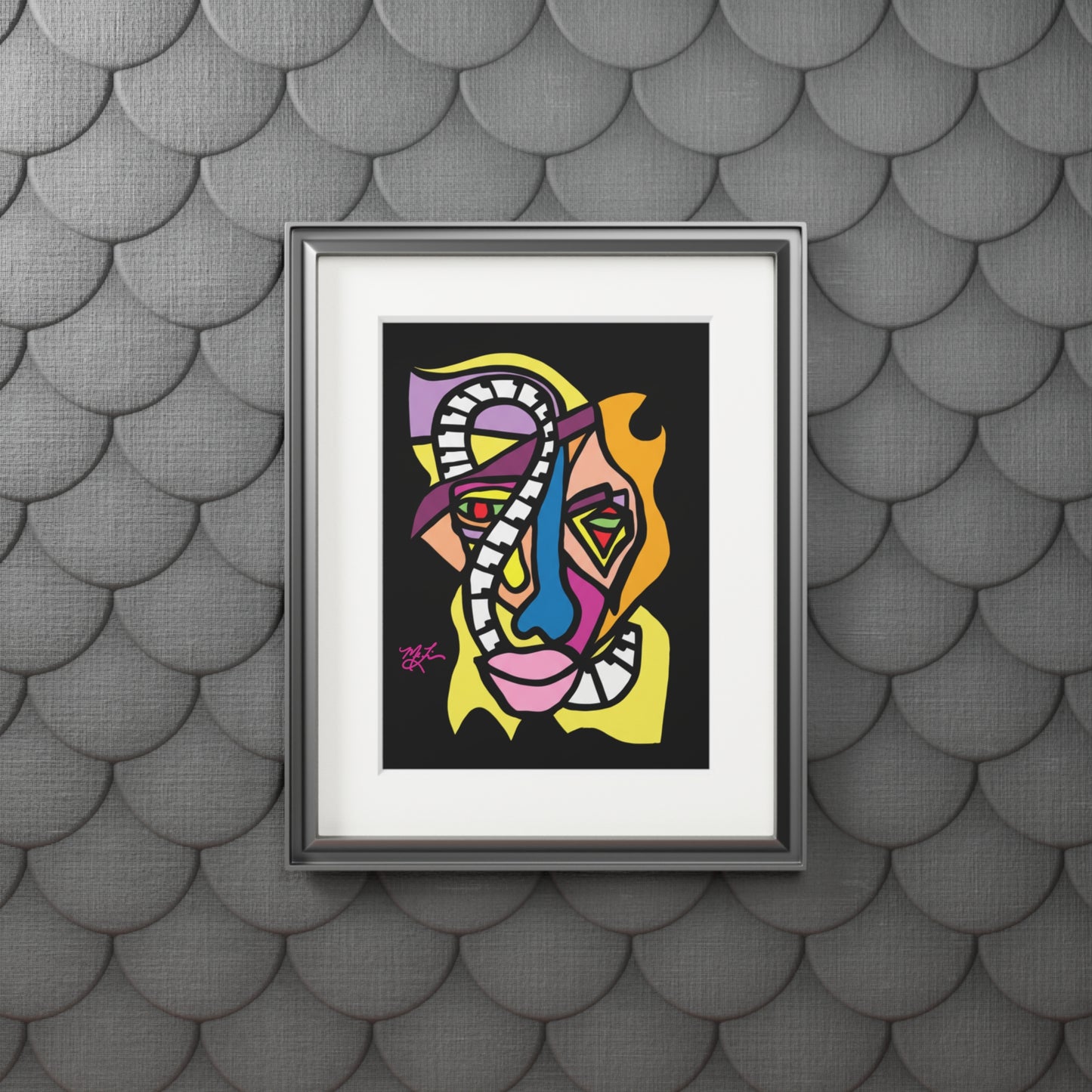 Jazzman (Black)- Fine Art Prints (Passepartout Paper Frame)