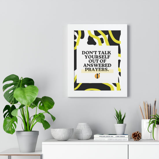 Load image into Gallery viewer, ABL Inspirational Framed Vertical Poster: &amp;quot; Don&amp;#39;t Talk...&amp;quot;