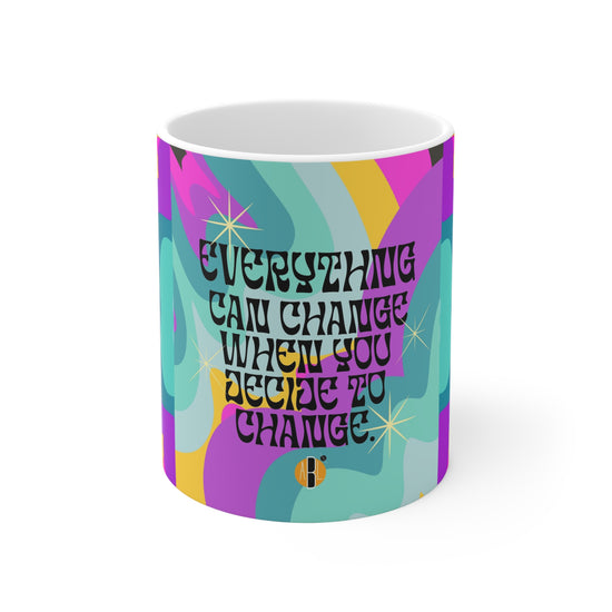 ABL Inspirational Ceramic Mug 11oz- " Everything Can ..."