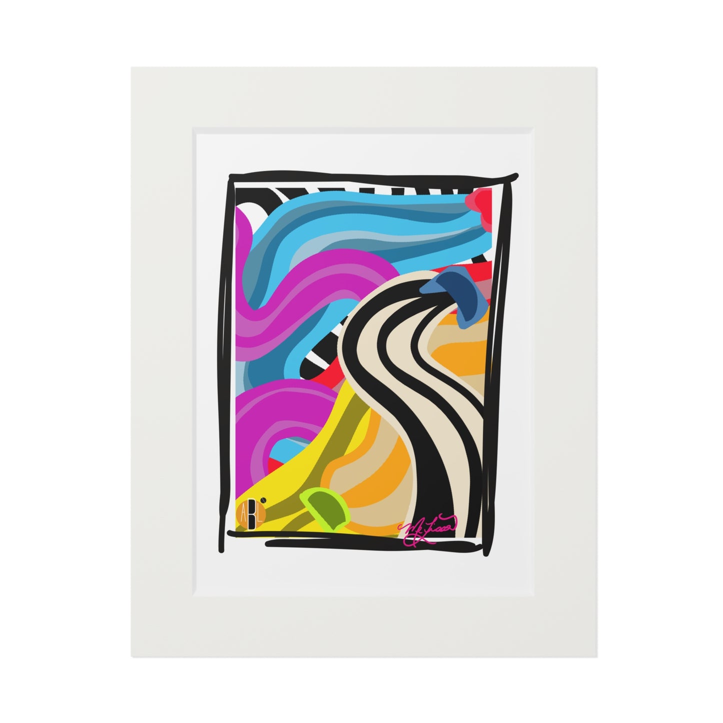 Semaki- Fine Art Prints (Passepartout Paper Frame)