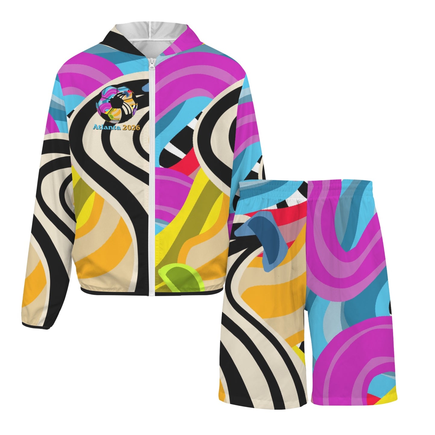 Midtown Motion Men’s Lightweight Sun Hoodie & Shorts Set