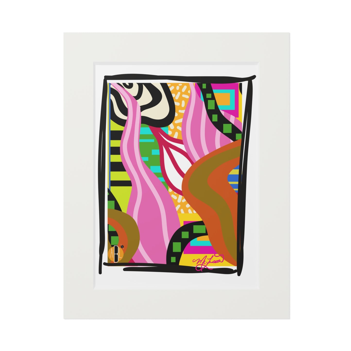 Lenani- Fine Art Prints (Passepartout Paper Frame)