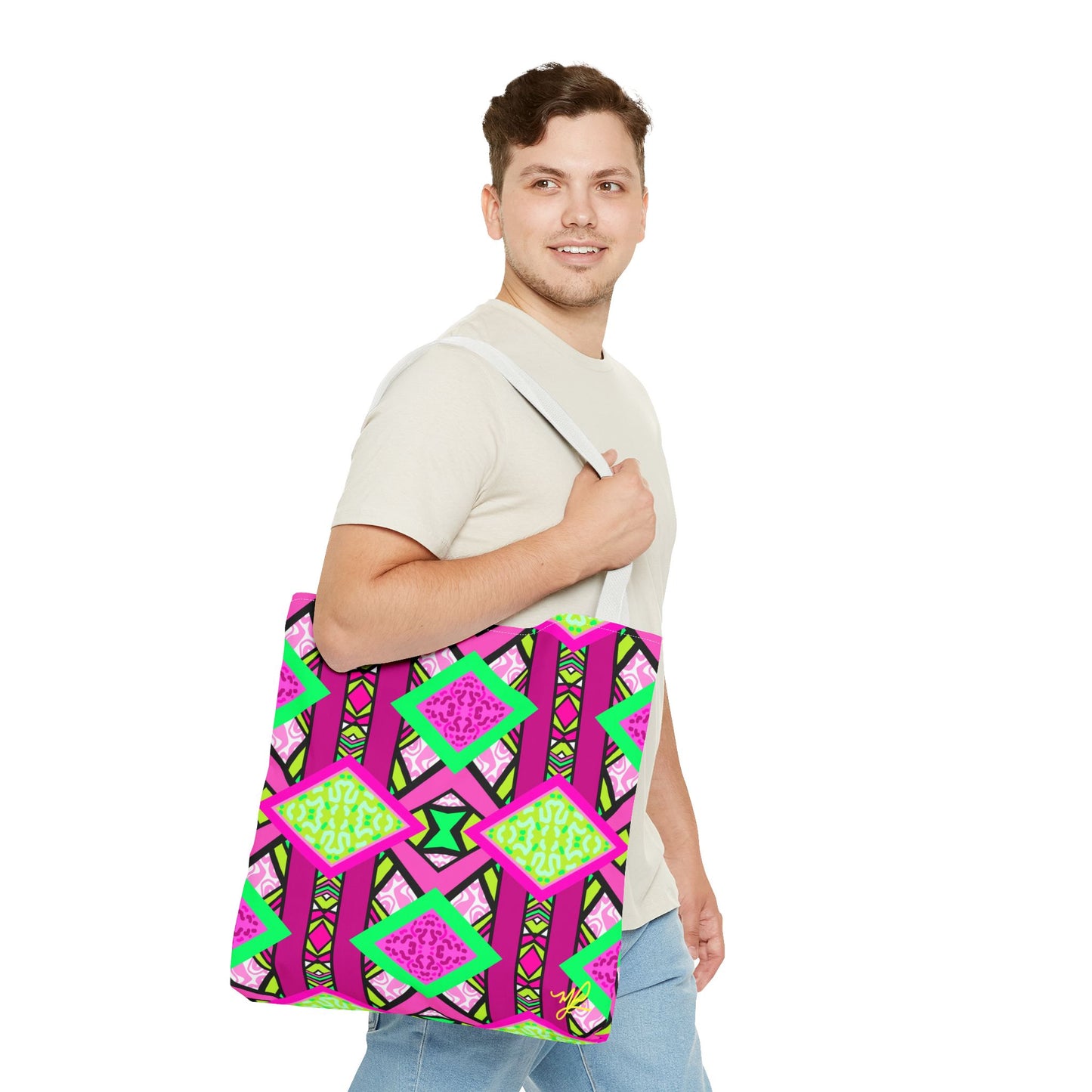 R-ALI (Pink Pow  Design)- Tote Bag (NEW)
