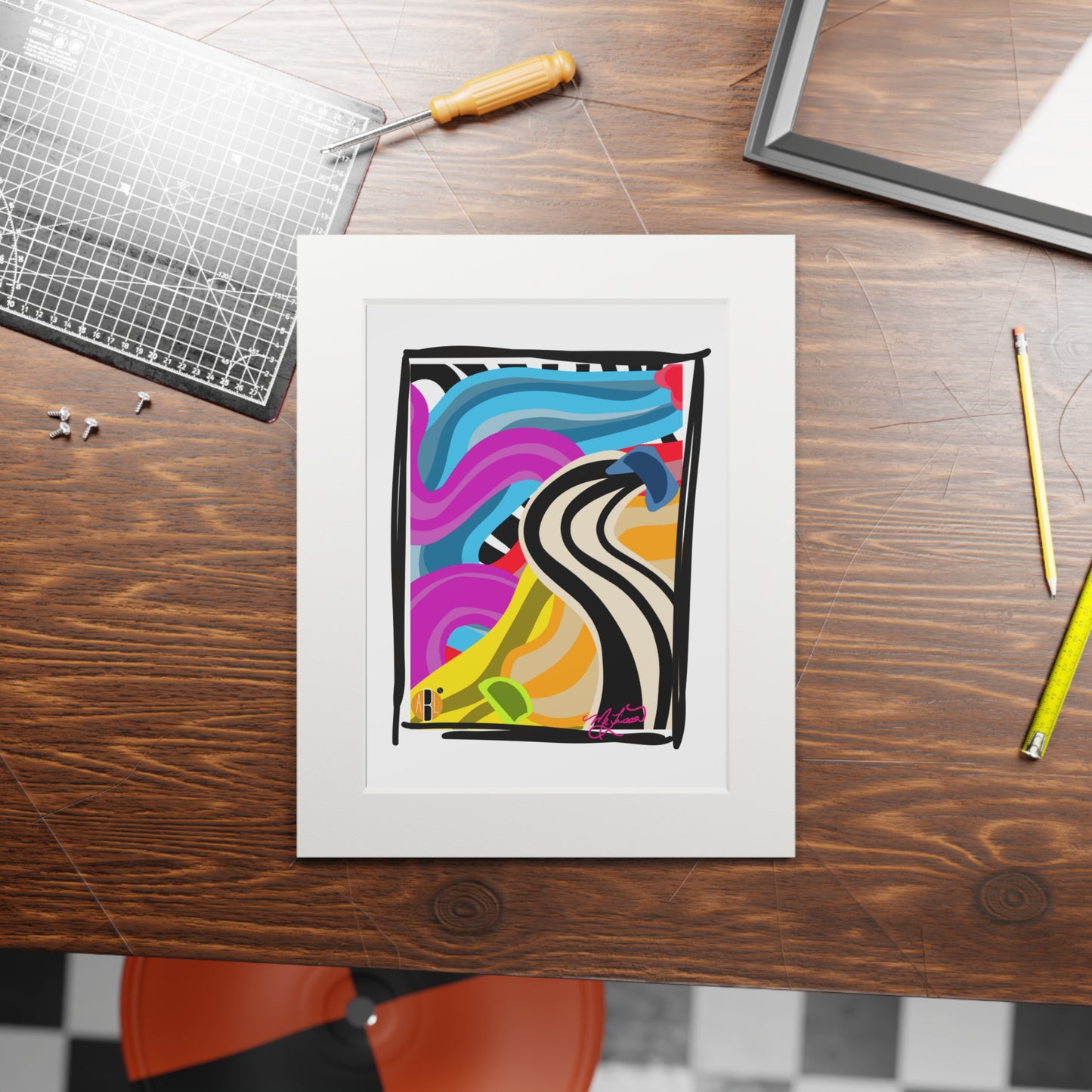 Semaki- Fine Art Prints (Passepartout Paper Frame)