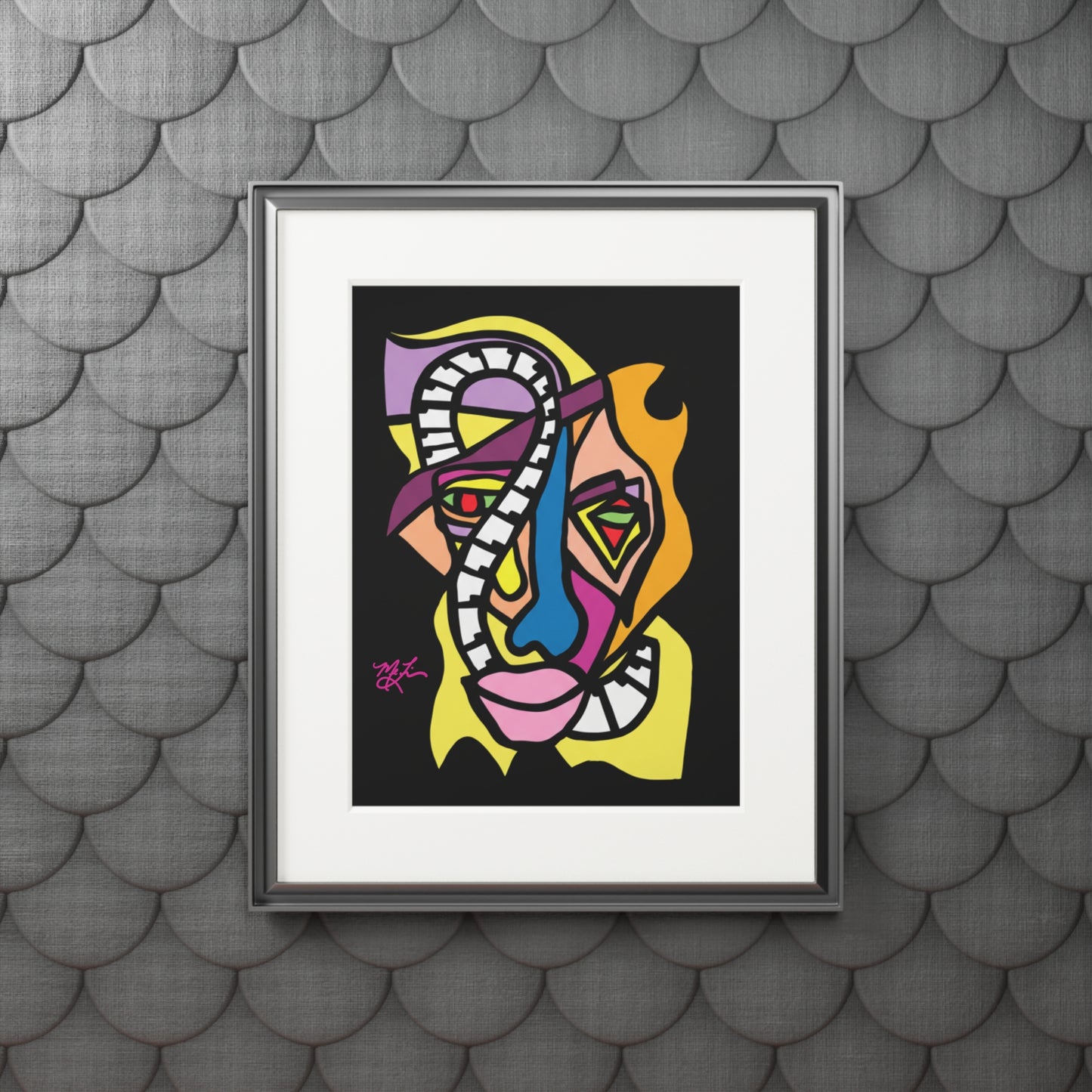Jazzman (Black)- Fine Art Prints (Passepartout Paper Frame)
