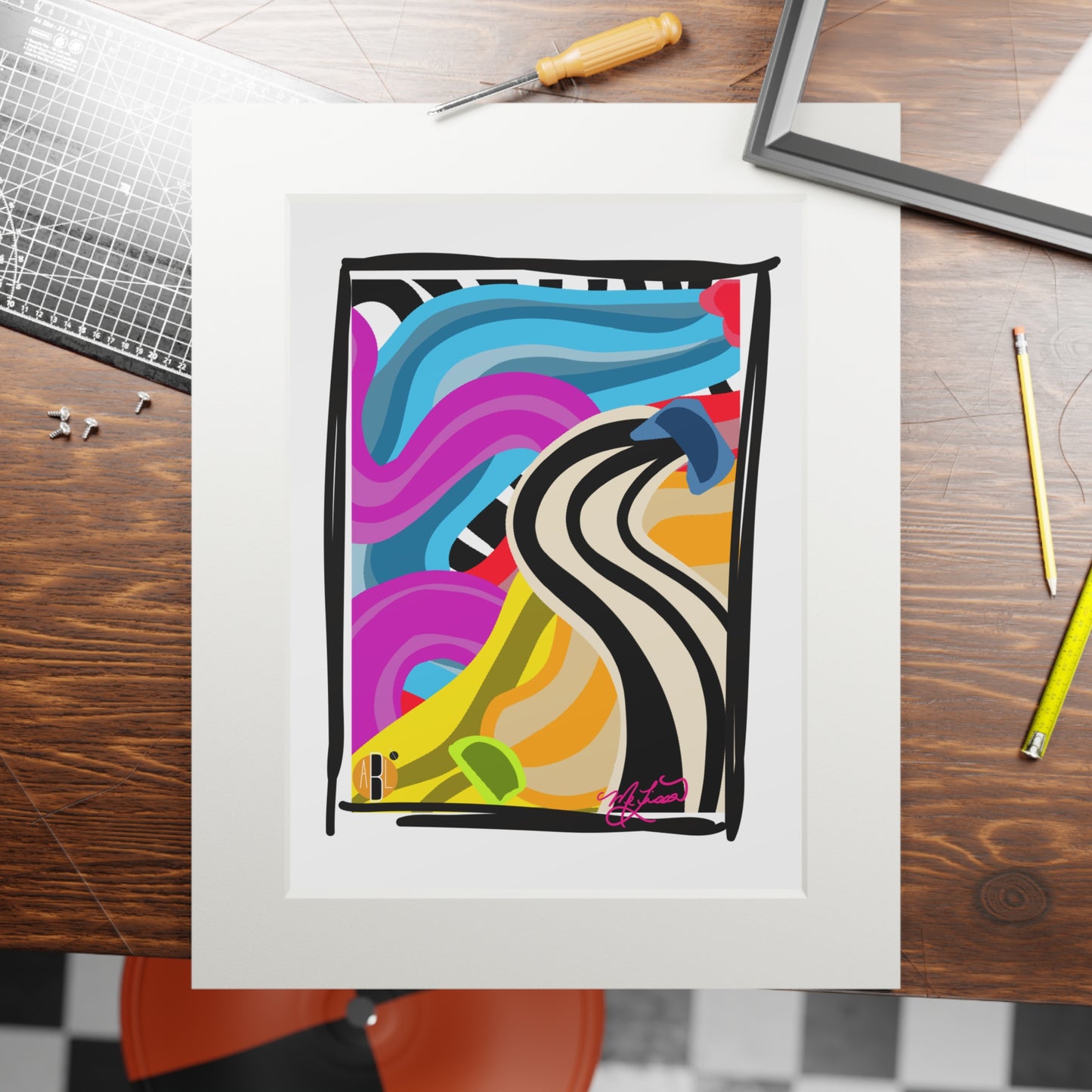 Semaki- Fine Art Prints (Passepartout Paper Frame)