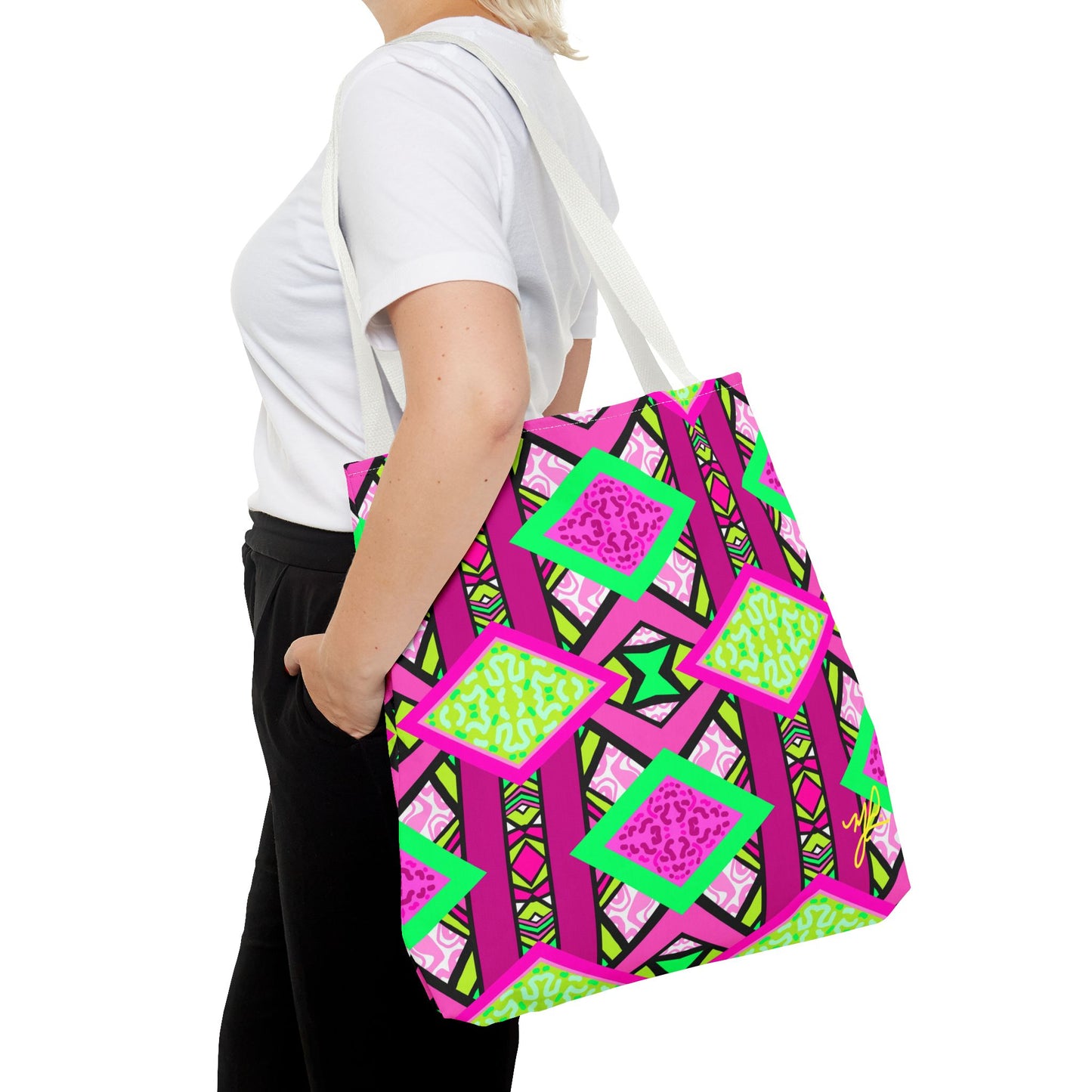 R-ALI (Pink Pow  Design)- Tote Bag (NEW)