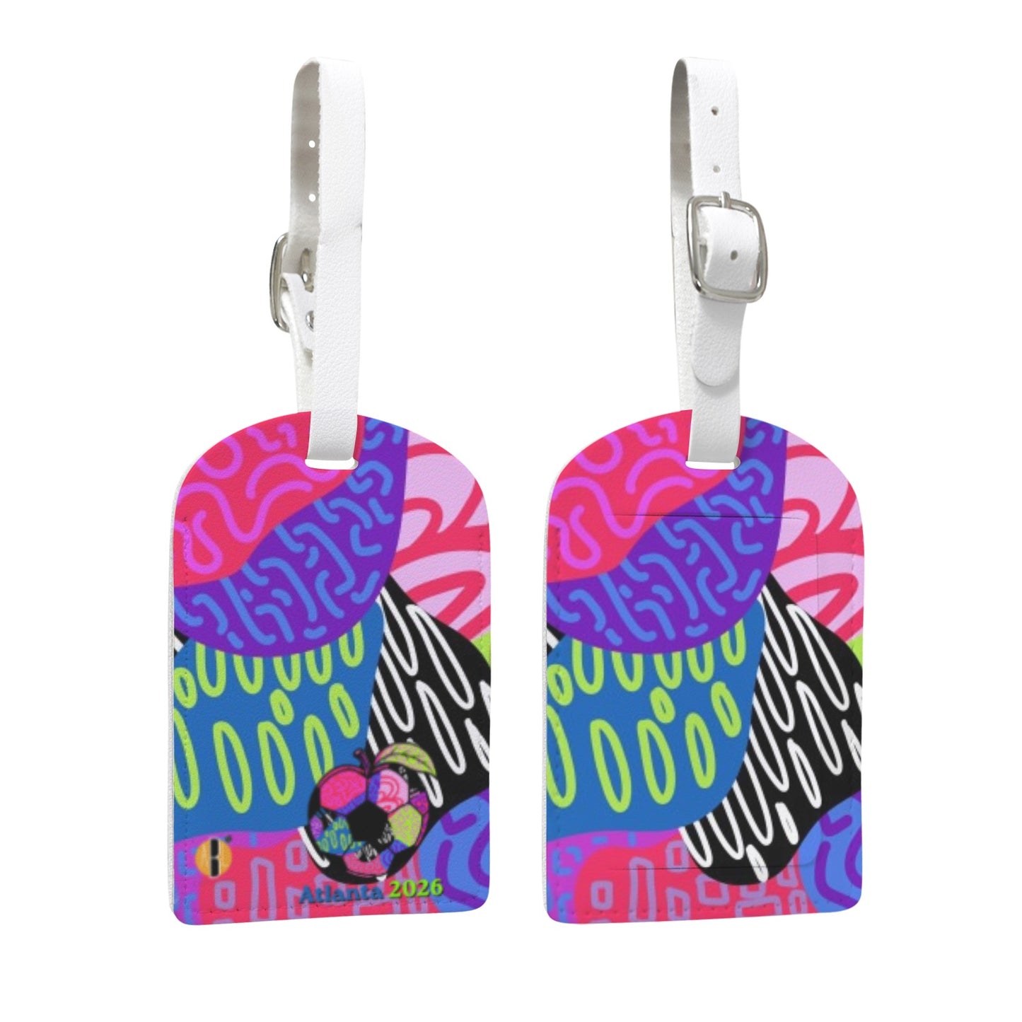 ATL Ponce Pop Leather Luggage Tag (One Per Order)