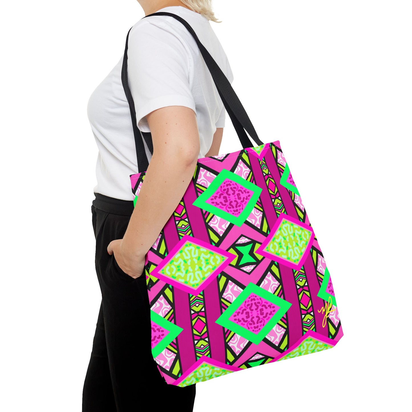 R-ALI (Pink Pow  Design)- Tote Bag (NEW)