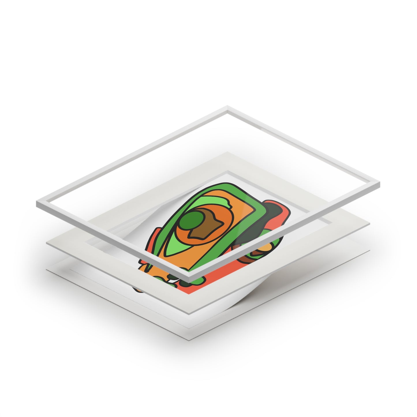 Wilma- Fine Art Prints (Passepartout Paper Frame)