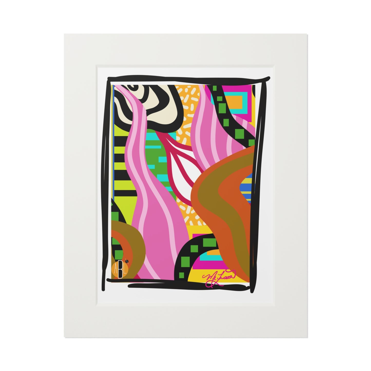 Lenani- Fine Art Prints (Passepartout Paper Frame)