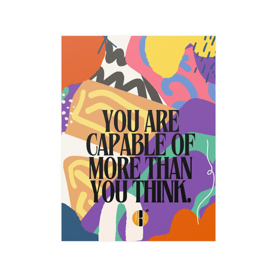 ABL Inspirational Poster: " You are capable...."