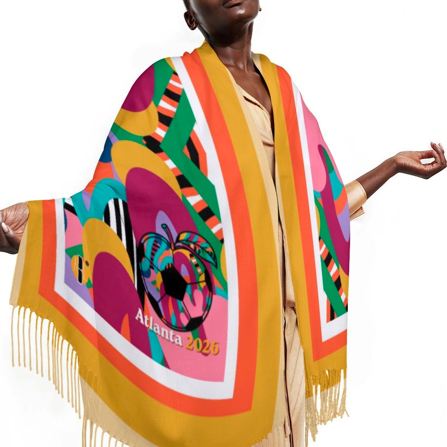 ATL Peachwave Tassel Scarf