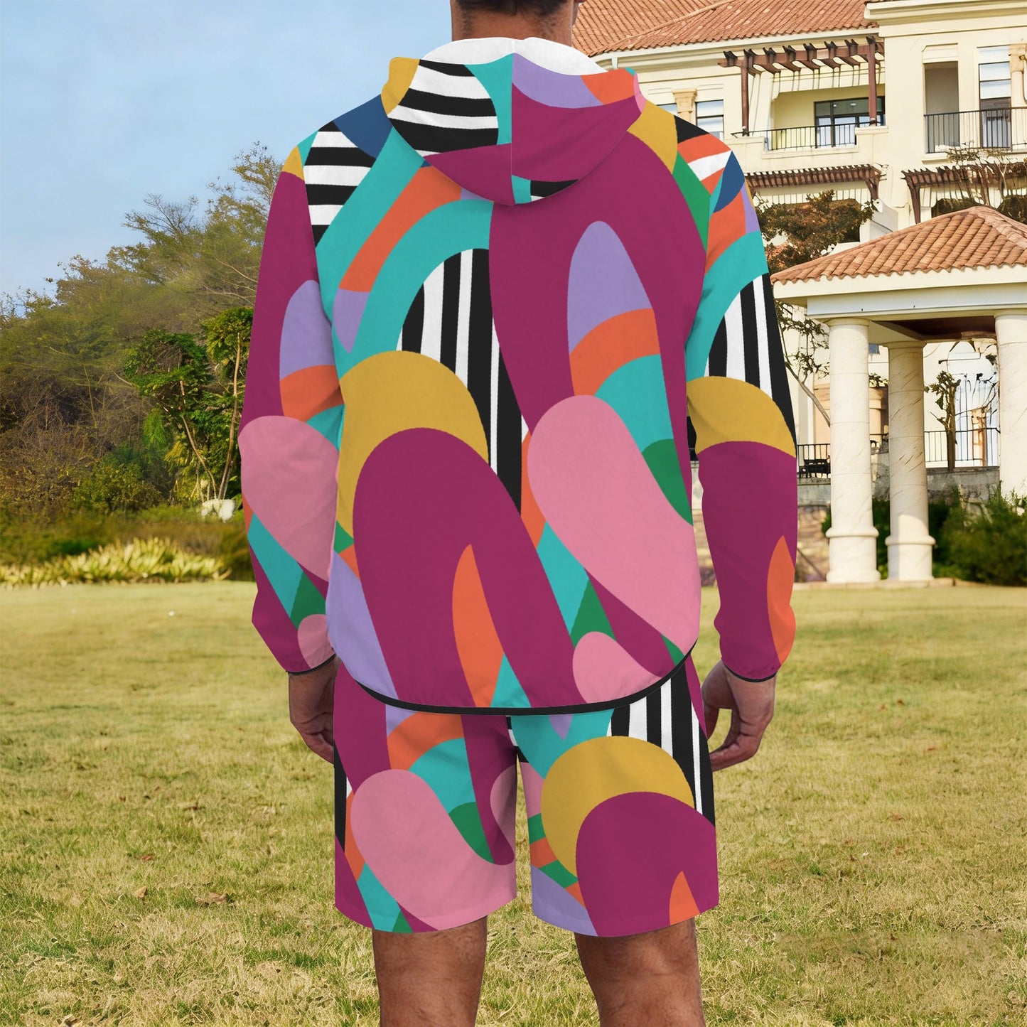 ATL Peachwave Men’s Lightweight Sun Hoodie & Shorts Set