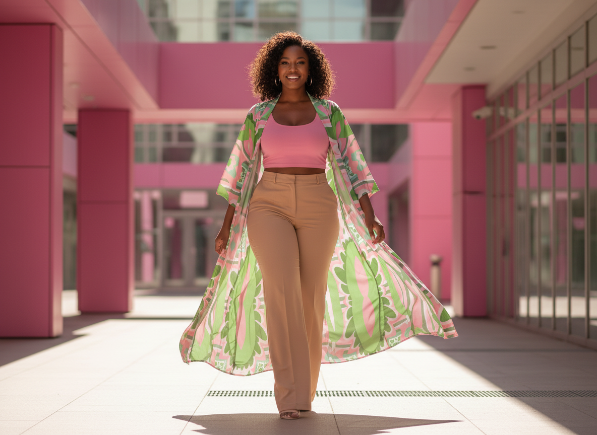 Amara Design- Long Satin Kimono Robe