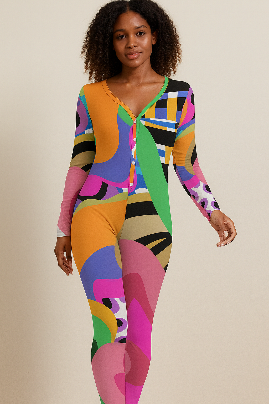 Amara Women’s Plunging Neck Jumpsuit