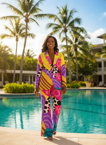 ASILI Design- Women's Leisure Blazer – Abeille Creations (ABL)