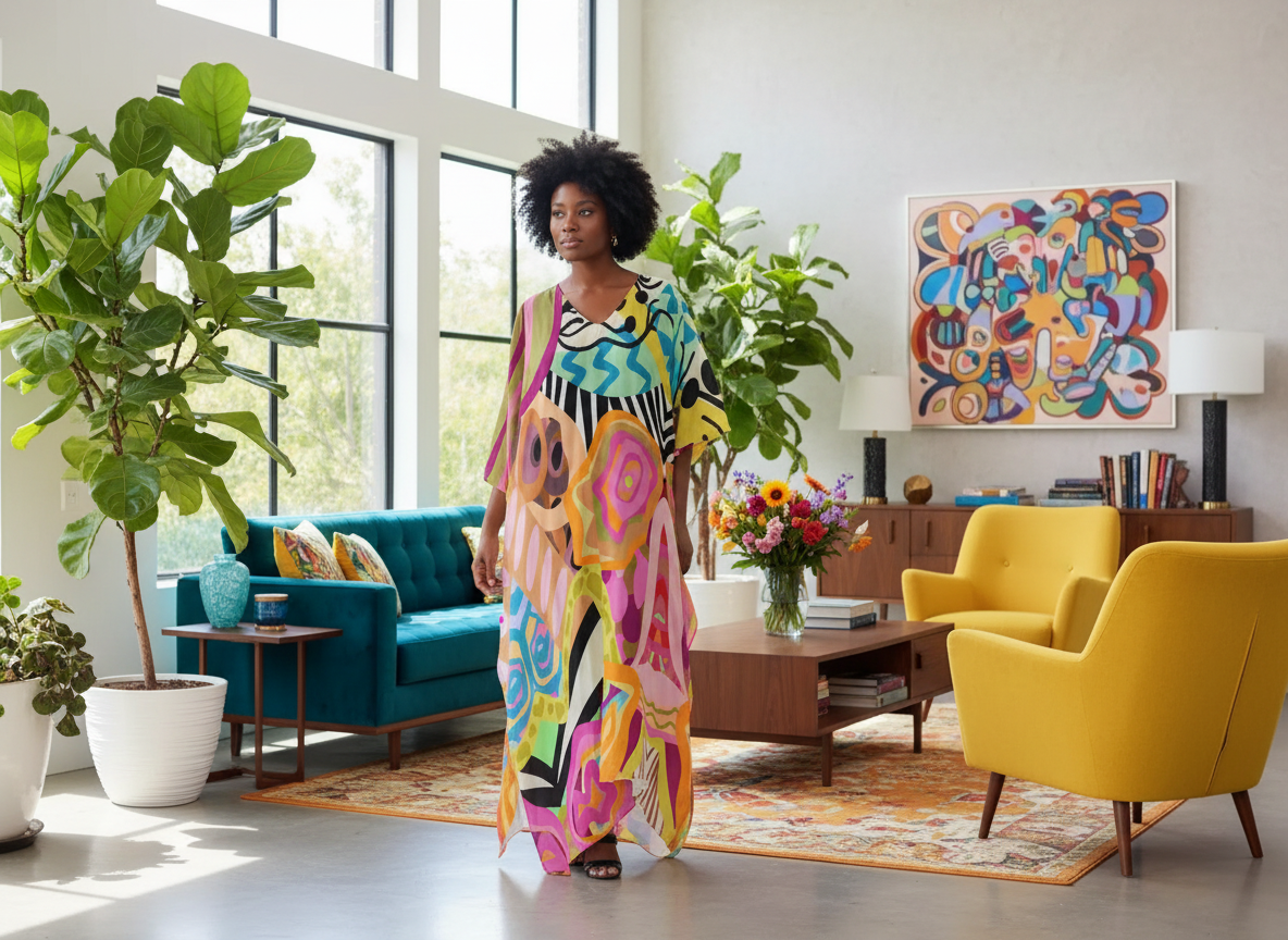 Essence of Abeille Design – Elevated MuMu Faux Silk Kaftan