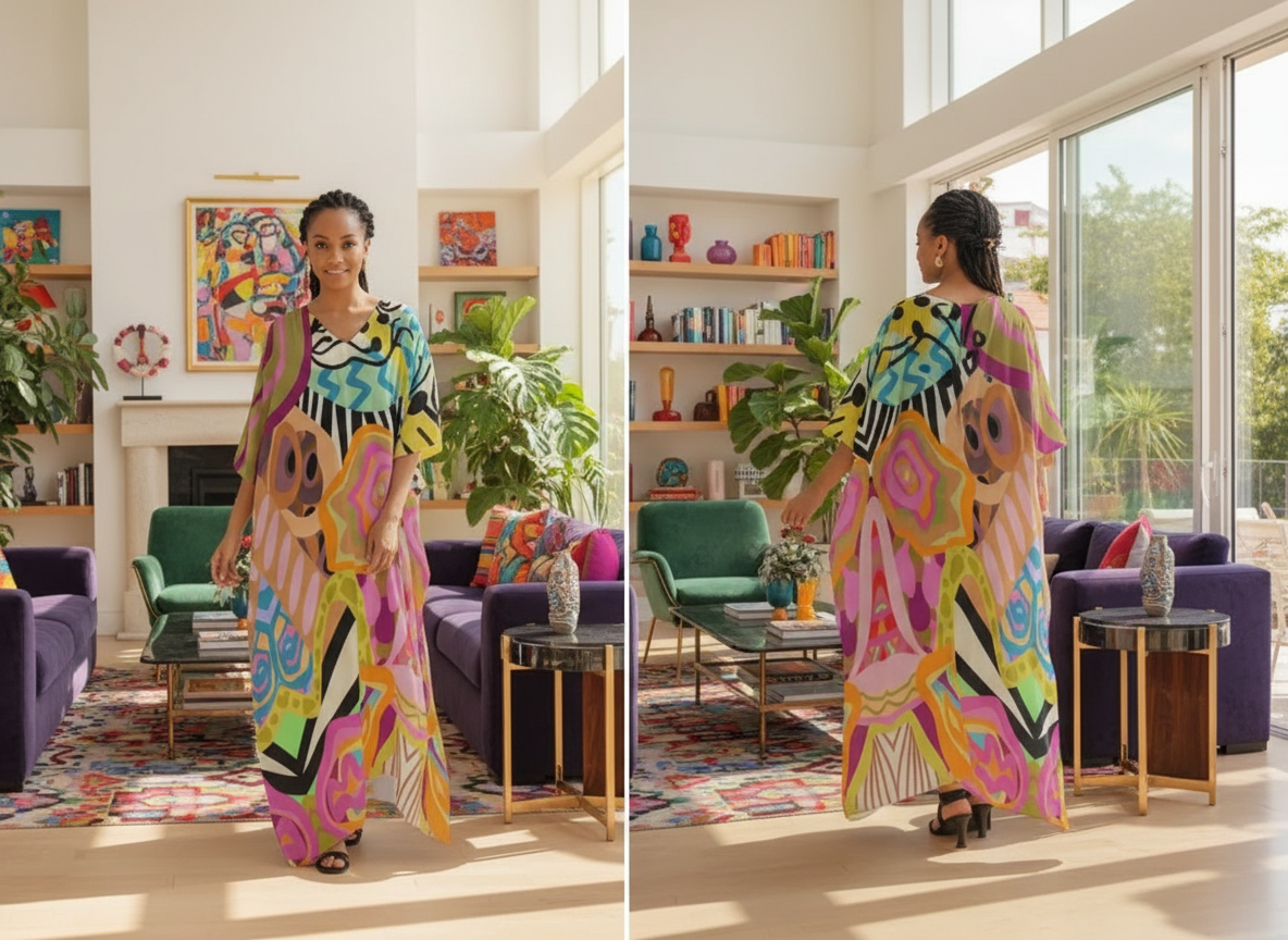 Essence of Abeille Design – Elevated MuMu Faux Silk Kaftan